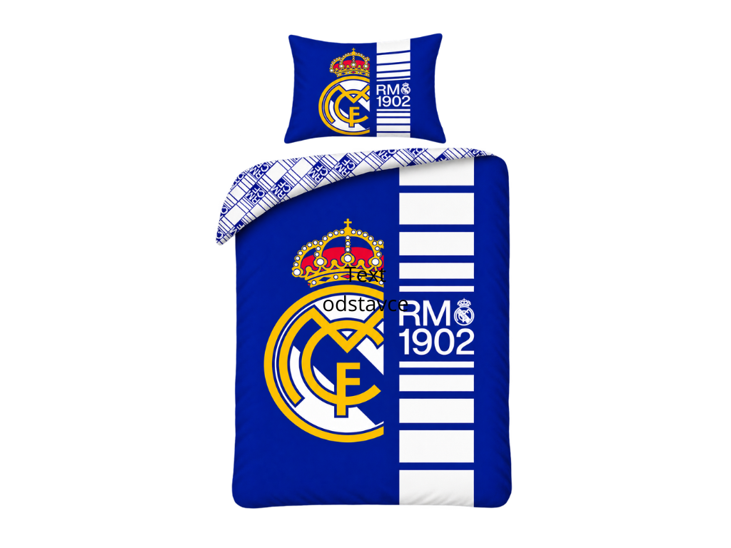 Halantex Bavlněné povlečení 140x200 + 70x90 cm - Real Madrid "1902"