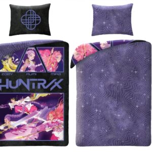 Halantex Povlečení z mikrovlákna 140x200 + 70x90 cm - K-Pop Demon Hunters "Demon Squad"