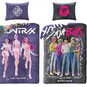 Halantex Povlečení z mikrovlákna 140x200 + 70x90 cm - K-Pop Demon Hunters "Idol Crew"