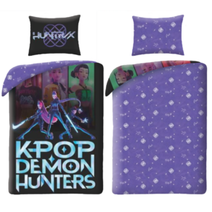 Halantex Povlečení z mikrovlákna 140x200 + 70x90 cm - K-Pop Demon Hunters "Ready to Fight"
