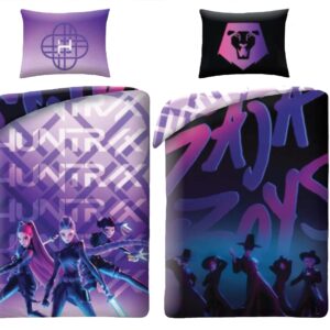 Halantex Povlečení z mikrovlákna 140x200 + 70x90 cm - K-Pop Demon Hunters "Shadow Stage"
