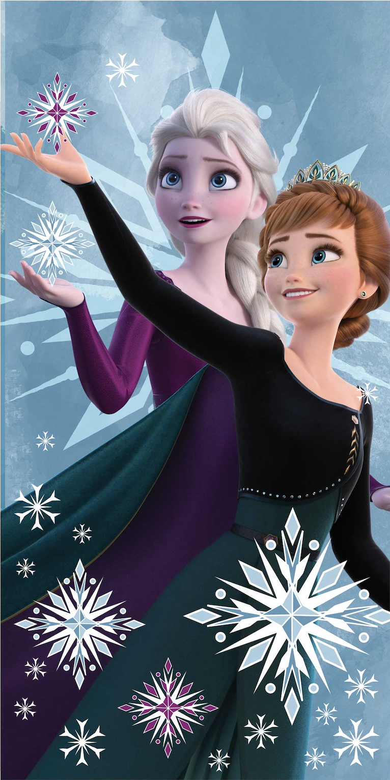 Jerry Fabrics Bavlněná froté osuška 70x140 cm - Frozen 2 "Snowflake 03"