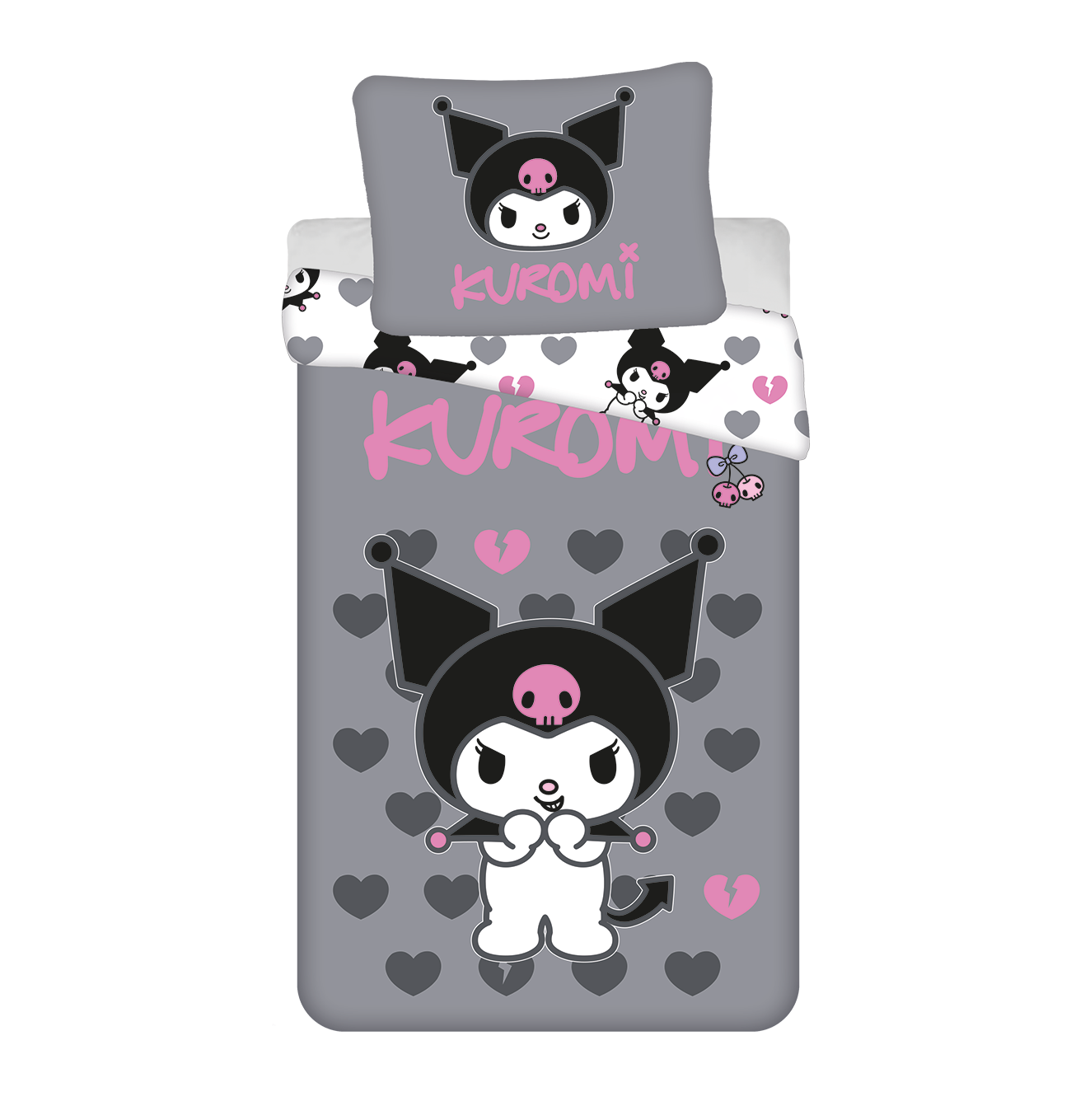 Jerry Fabrics Bavlněné povlečení 140x200 + 70x90 cm - Kuromi