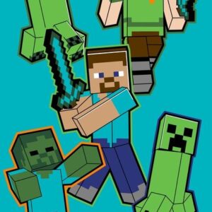 Jerry Fabrics Bavlněný froté ručníček s poutkem 30x50 cm - Minecraft "Crawler"