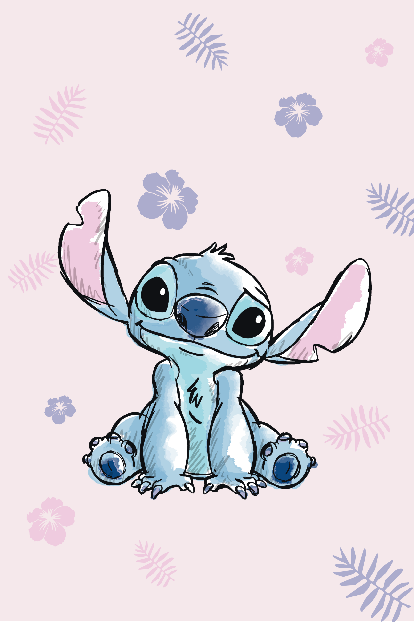 Jerry Fabrics Deka mikroflanel 100x150 cm - Lilo and Stitch "pink"
