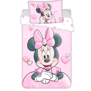 Jerry Fabrics Povlečení do postýlky 100x135 + 40x60 cm - Minnie "Powder pink"
