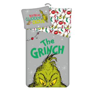Jerry Fabrics Vánoční bavlněné povlečení 140x200 + 70x90 cm - Grinch "The Grinch"