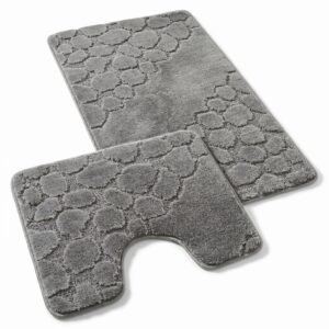 Kvalitex Koupelnová a WC předložka 60x100 + 60x50 cm - Kamínky šedé