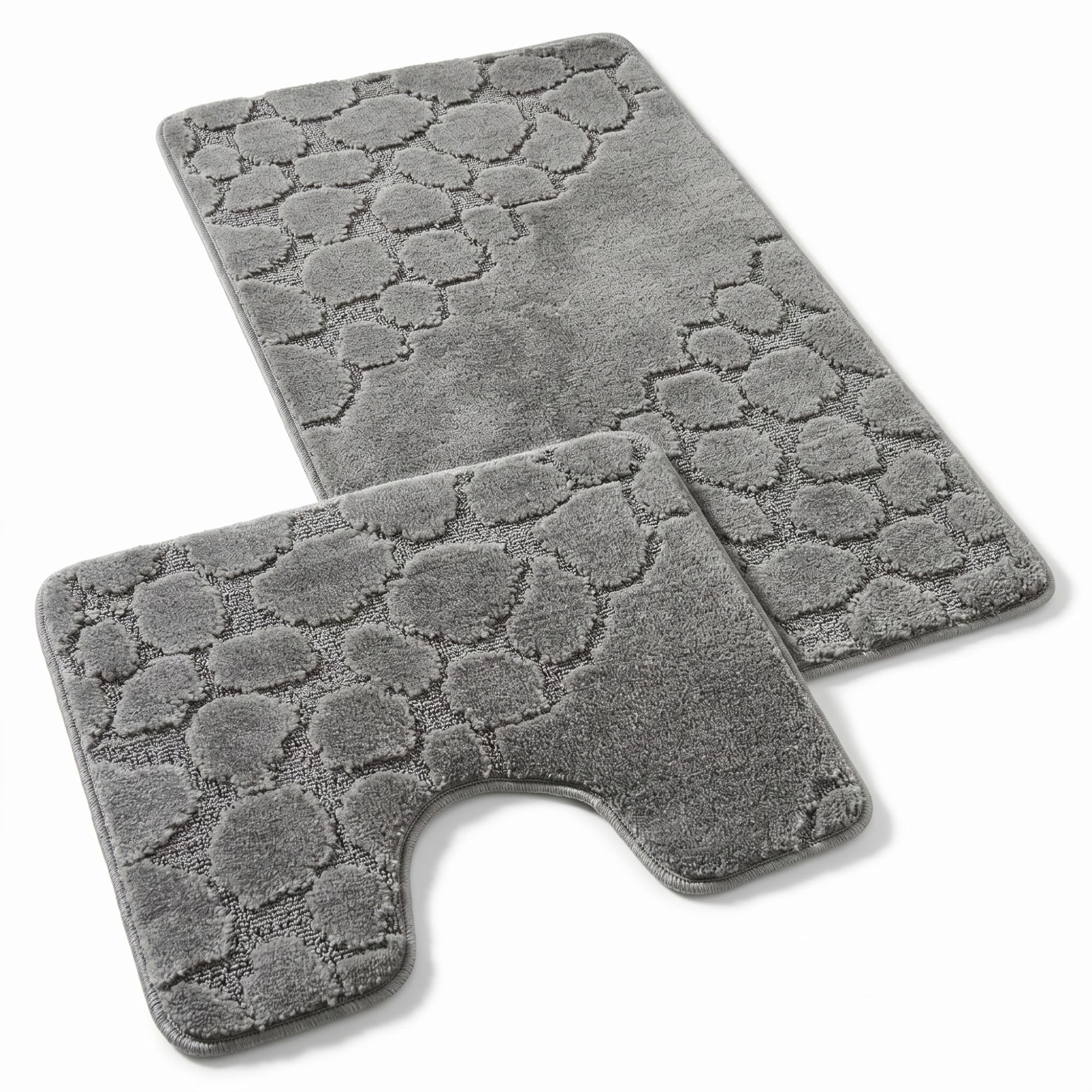 Kvalitex Koupelnová a WC předložka 60x100 + 60x50 cm - Kamínky šedé