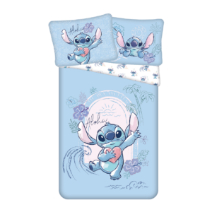Jerry Fabrics Bavlněné povlečení 140x200 + 70x90 cm - Lilo and Stitch "Wave"
