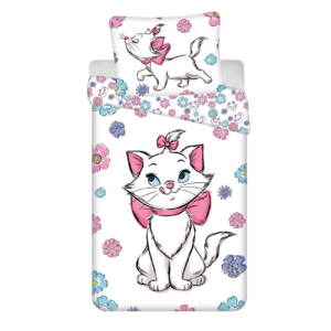 Jerry Fabrics Bavlněné povlečení 140x200 + 70x90 cm - Marie Cat "Floral"