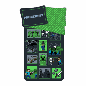 Jerry Fabrics Bavlněné povlečení 140x200 + 70x90 cm - Minecraft Survival Mode