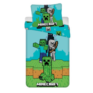 Jerry Fabrics Bavlněné povlečení 140x200 + 70x90 cm - Minecraft " Mobs here"