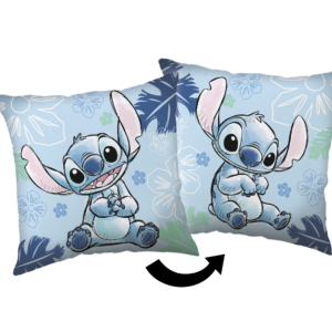 Jerry Fabrics Dekorační polštářek 40x40 cm - Lilo and Stitch "Blue"