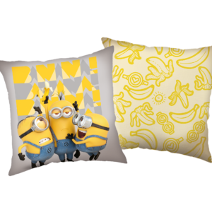 Jerry Fabrics Dekorační polštářek 40x40 cm - Mimoni "Crazy Mood"
