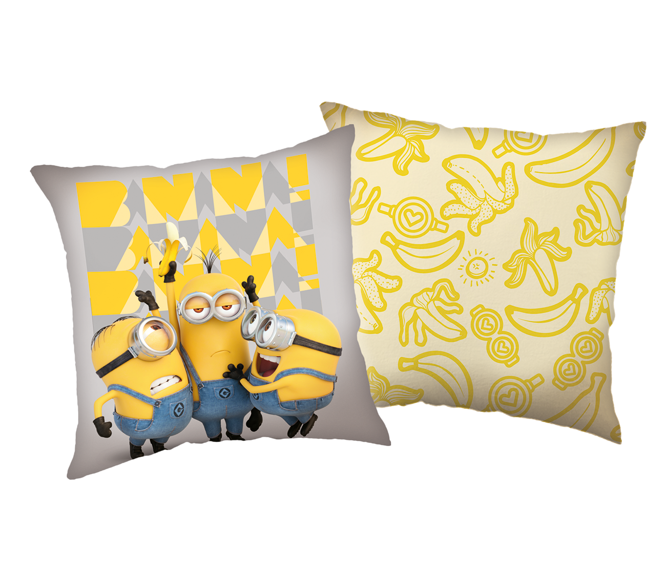 Jerry Fabrics Dekorační polštářek 40x40 cm - Mimoni "Crazy Mood"