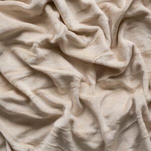 Jerry Fabrics Hřejivé prostěradlo mikroflanel 180x200 cm - Smetanová