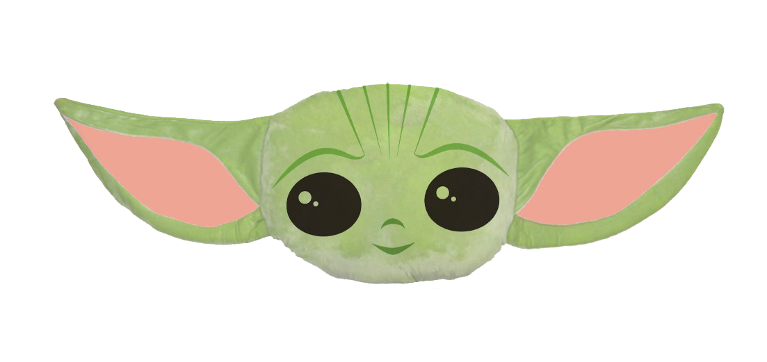 Jerry Fabrics Tvarovaný dekorační polštářek- Star Wars "Baby Yoda"