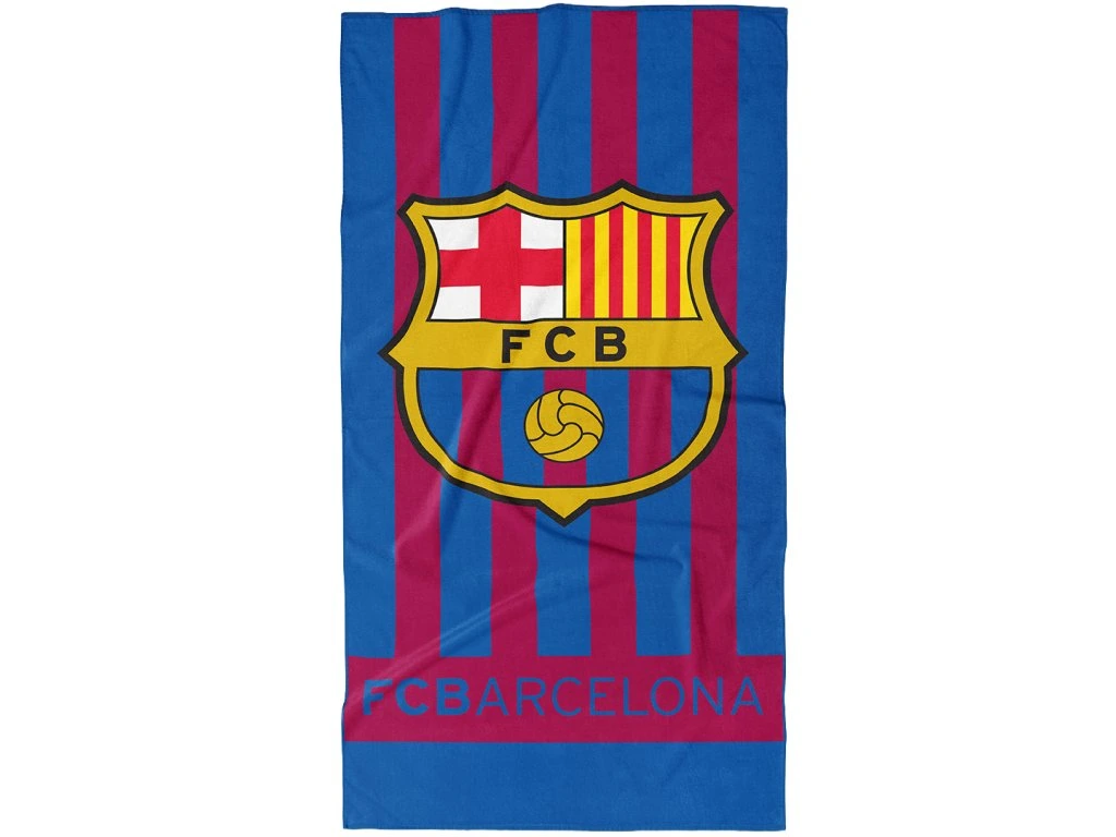 TipTrade Bavlněná froté osuška 70x140 cm - FC Barcelona Vertical