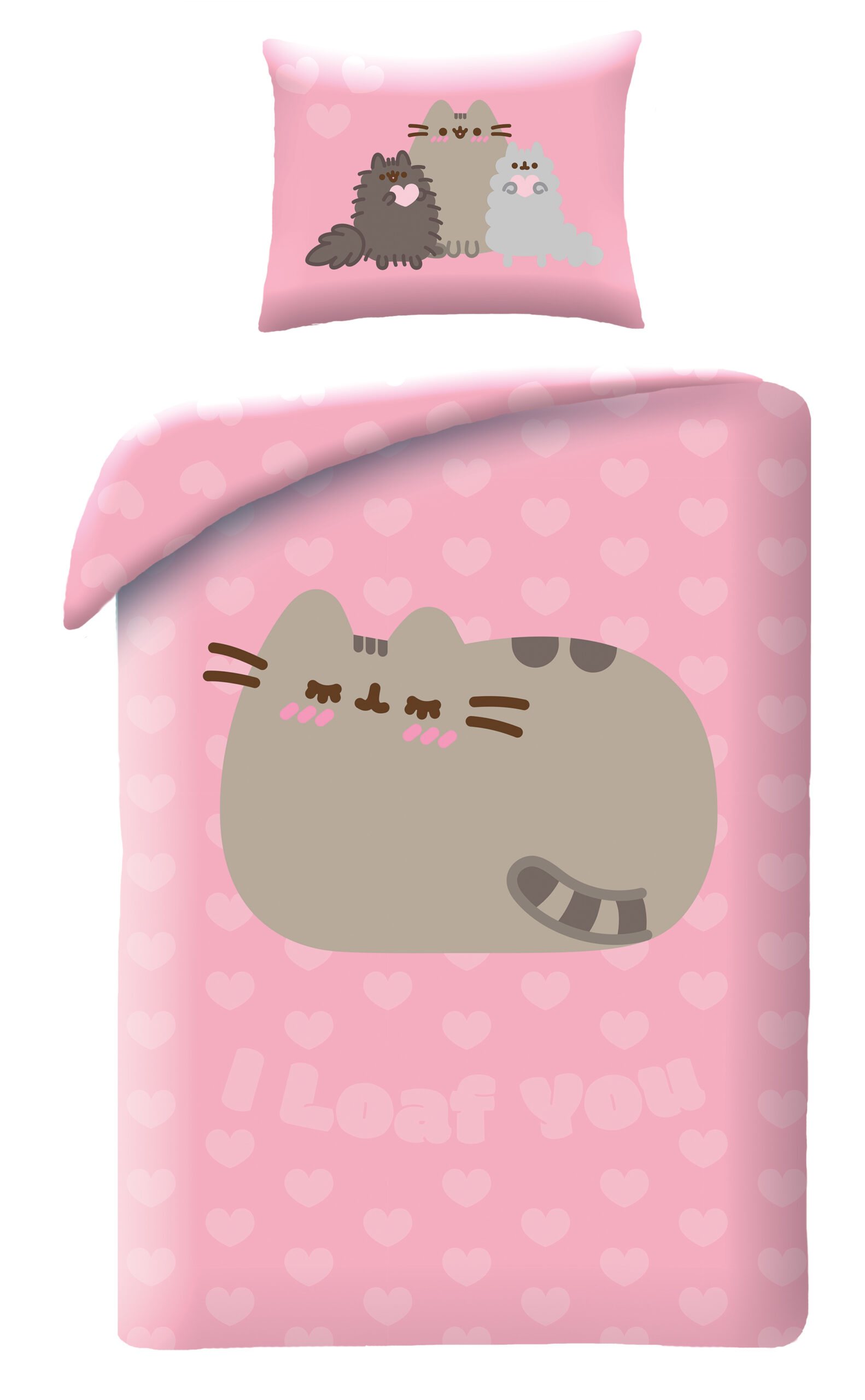 Halantex Povlečení z mikrovlákna 140x200 + 70x90 cm - Pusheen "Relaxing"