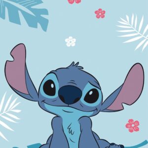 Jerry Fabrics Bavlněná froté osuška 70x140 cm - Lilo and Stitch "Blue"