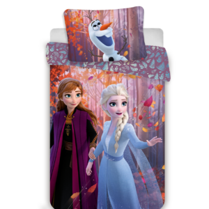 Jerry Fabrics Bavlněné povlečení 140x200+70x90 cm - Frozen 2 "Sister Purple"