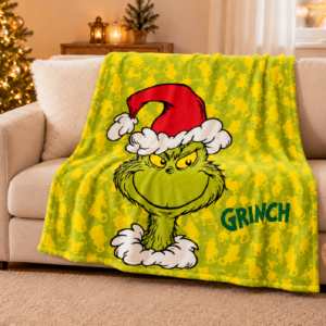 Jerry Fabrics Deka fleecová 100x150 cm - Grinch