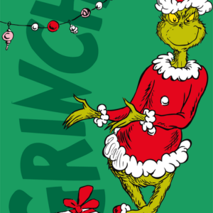 Jerry Fabrics Deka mikroflanel 100x150 cm - Grinch "Presents"
