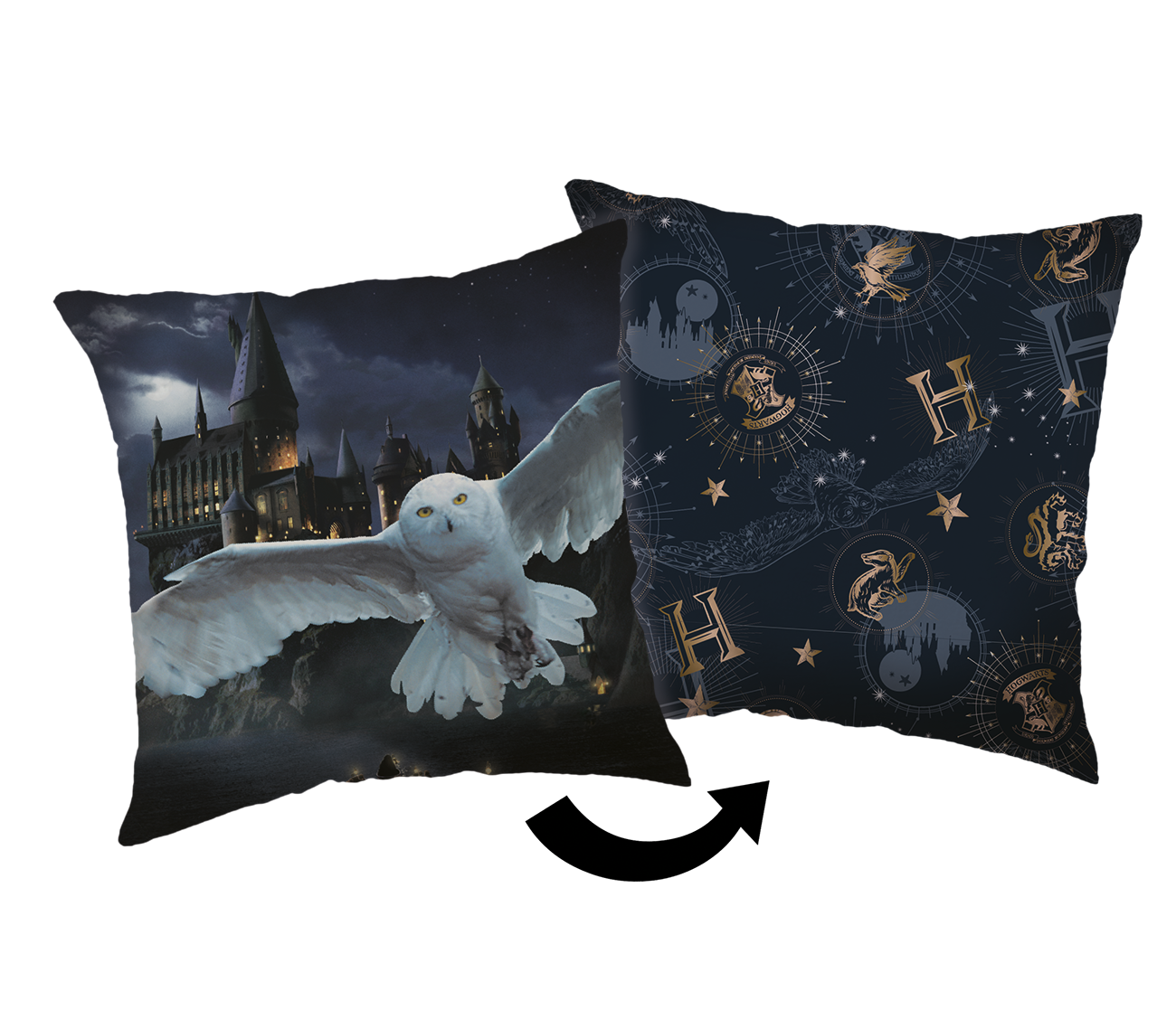 Jerry Fabrics Dekorační polštářek 40x40 cm - Harry Potter "Hogwarts 01"