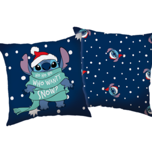 Jerry Fabrics Dekorační polštářek 40x40 cm - Lilo a Stitch "Snow Xmas"