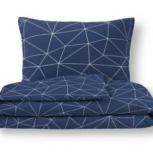 Kvalitex Bavlněné povlečení NORDIC COLLECTION 220x200 + 2x 70x90 cm - GRID modré