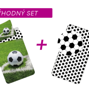 Výhodná sada povlečení Fotbal + prostěradlo Fotbal
