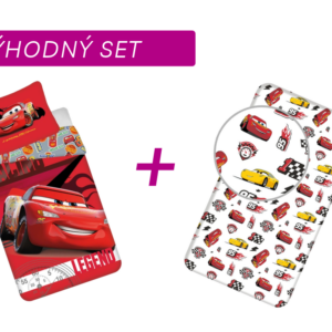 Výhodná sada povlečení + prostěradlo Cars