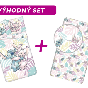 Výhodná sada povlečení + prostěradlo Lilo a Stitch