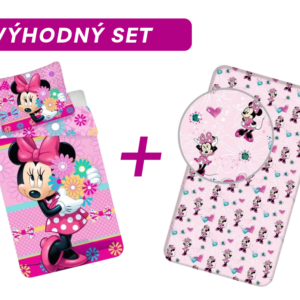 Výhodná sada povlečení + prostěradlo Minnie